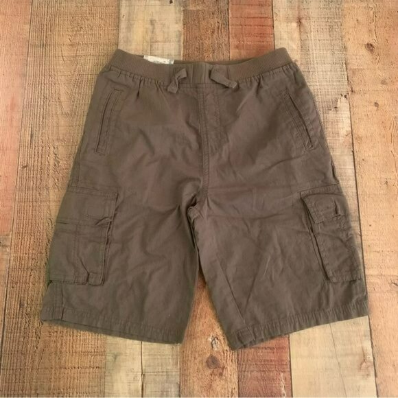 Swiss cross original trail blazer boys khaki green cargo shorts -L 14/16 - Picture 1 of 10